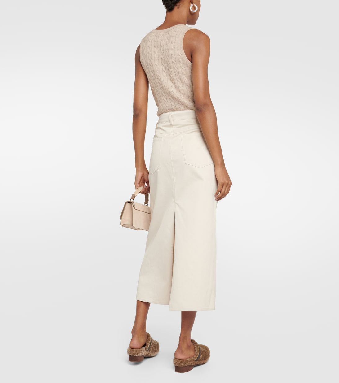 Gonna midi di jeans | Brunello Cucinelli