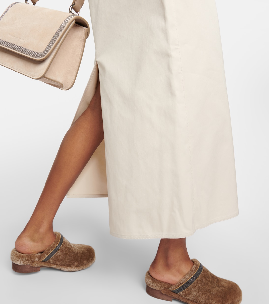 Gonna midi di jeans | Brunello Cucinelli