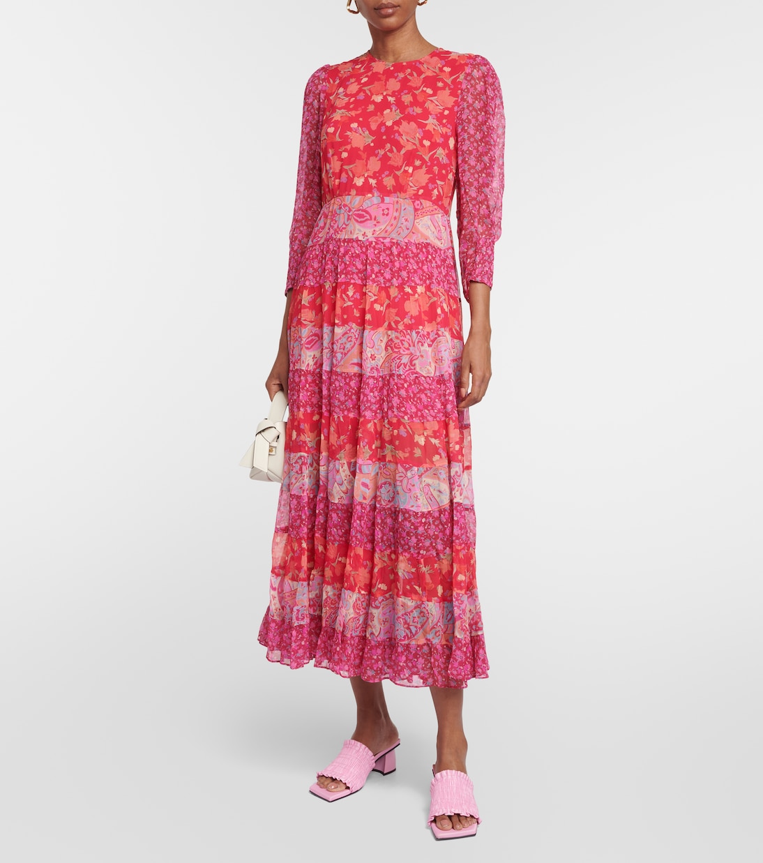 Kristen floral voile midi dress | Rixo