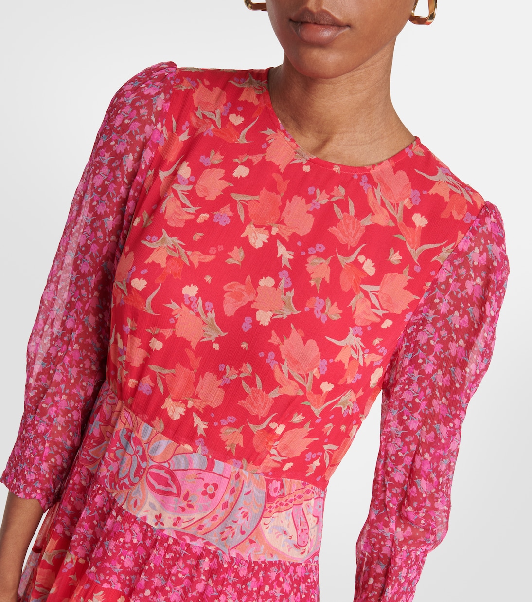 Kristen floral voile midi dress | Rixo