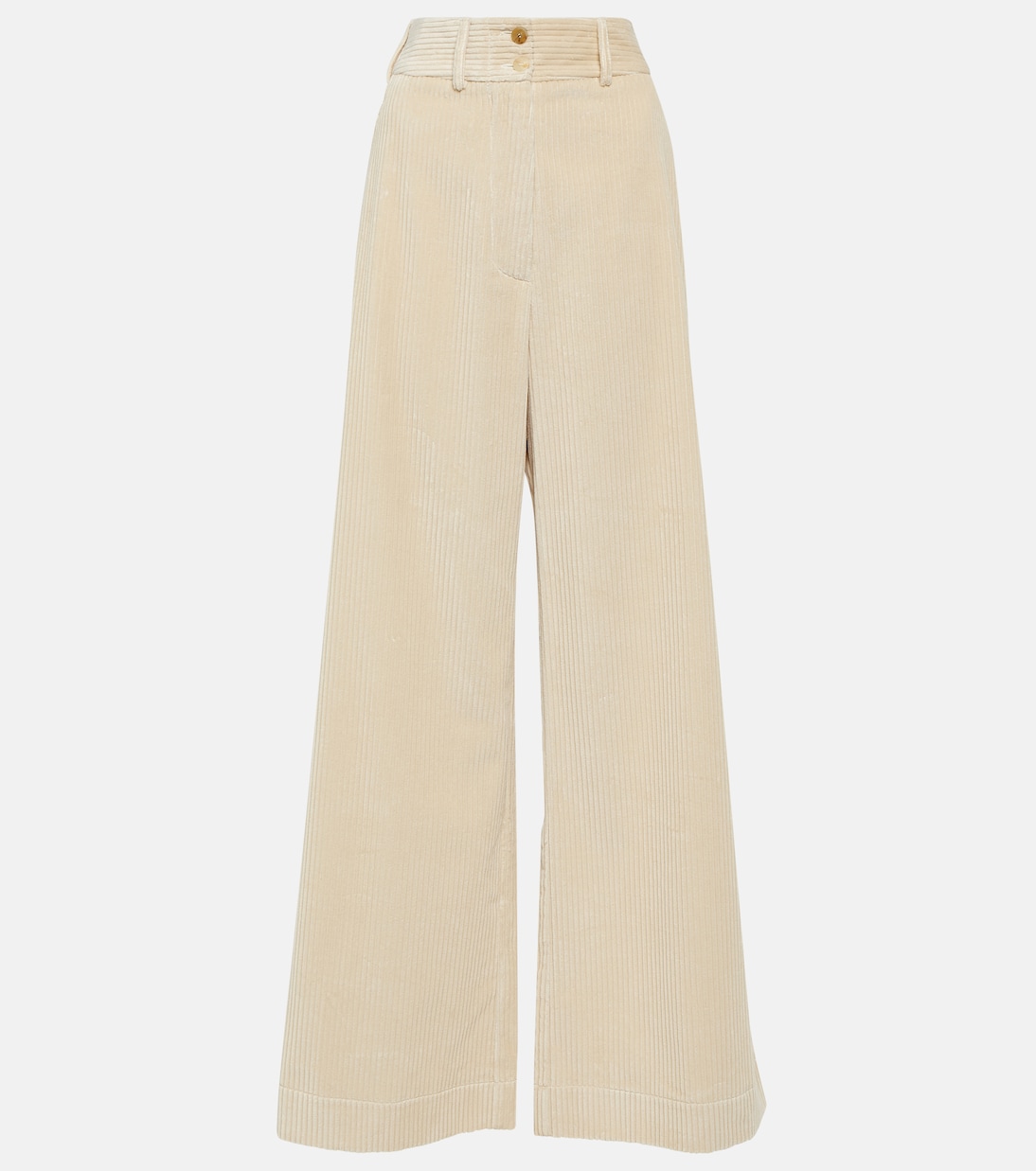 Pantalon ample à taille haute en velours côtelé de coton | Etro