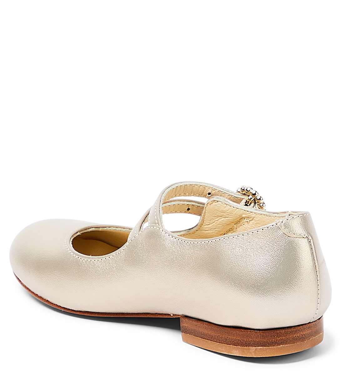 Ballerines Tam en cuir métallisé | Bonpoint