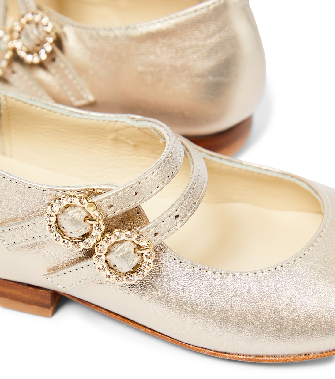 Ballerines Tam en cuir métallisé | Bonpoint