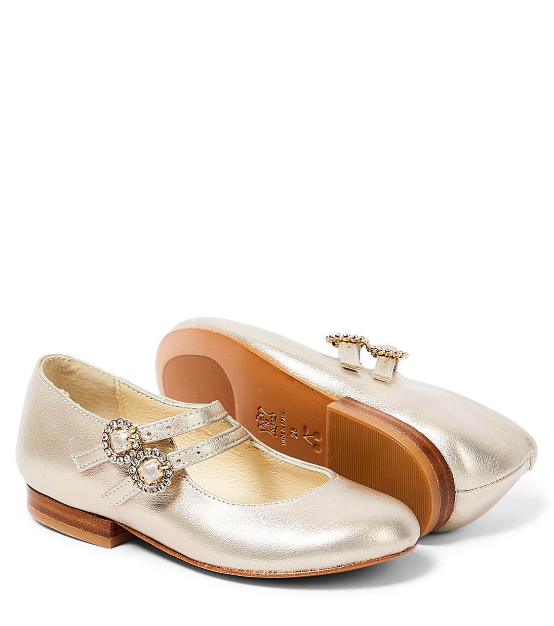 Ballerines Tam en cuir métallisé | Bonpoint