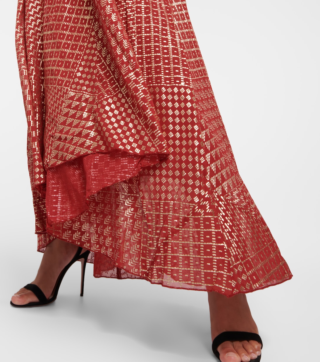 Samira printed halterneck gown | Rixo