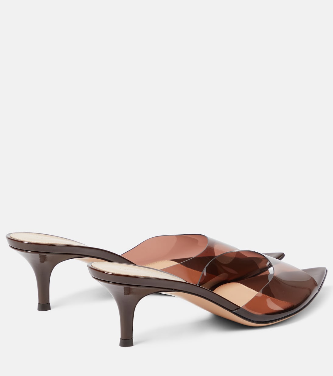 Elle 55 TPU and patent leather mules | Gianvito Rossi