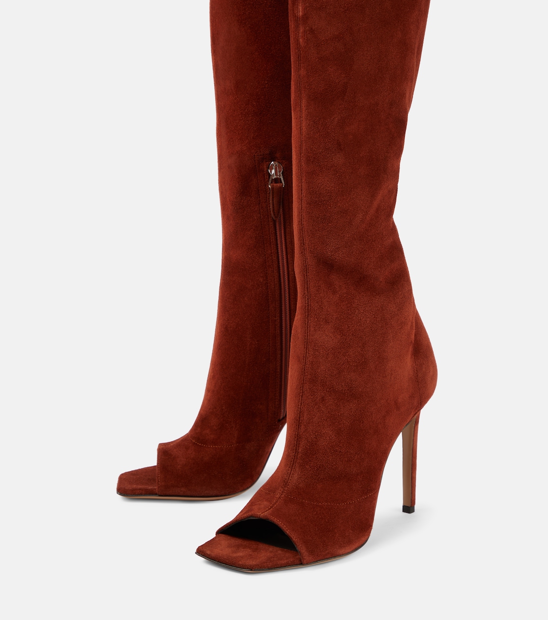 Stivali cuissardes Amanda 105 in suede | Paris Texas