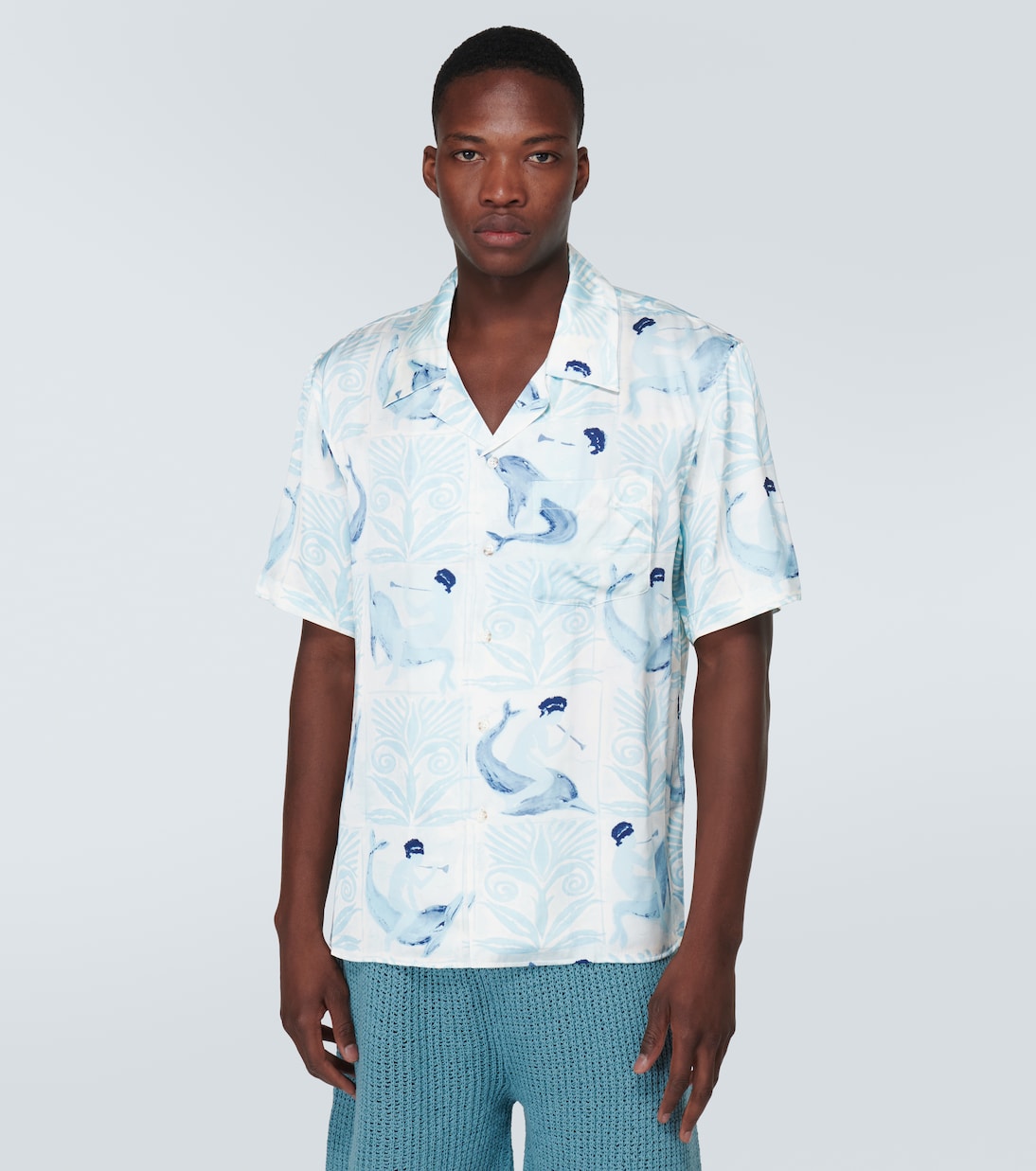 Camisa bowling estampada | Commas