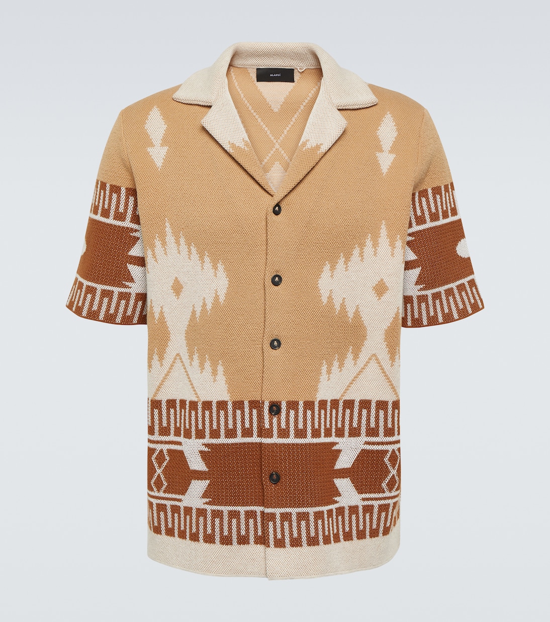 Camicia Icon Piquet in cotone jacquard | Alanui