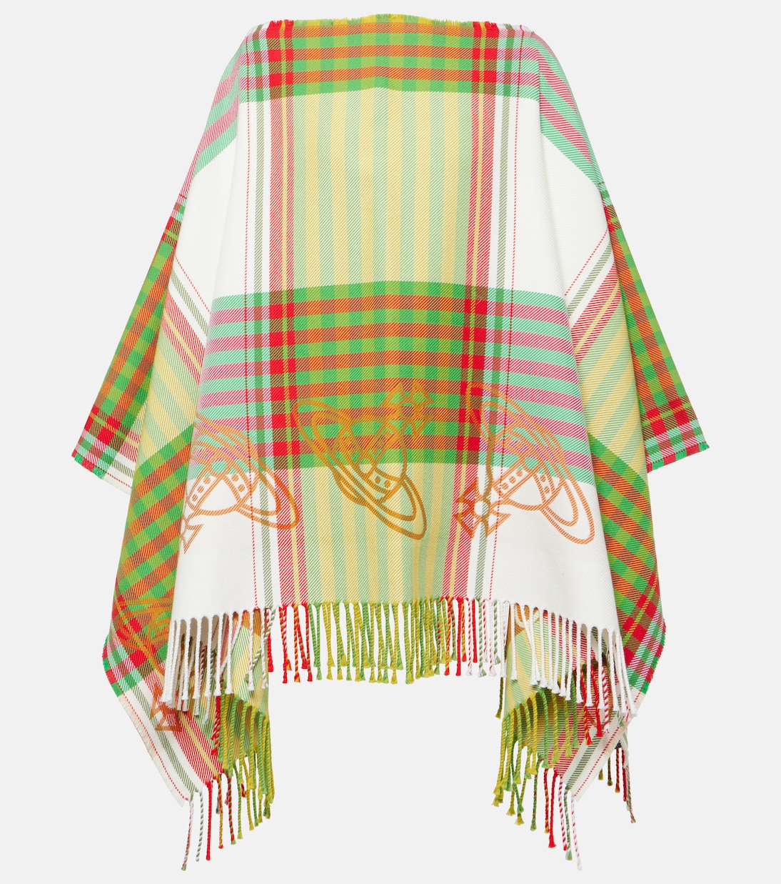 Poncho de lana y algodón con tartán | Vivienne Westwood