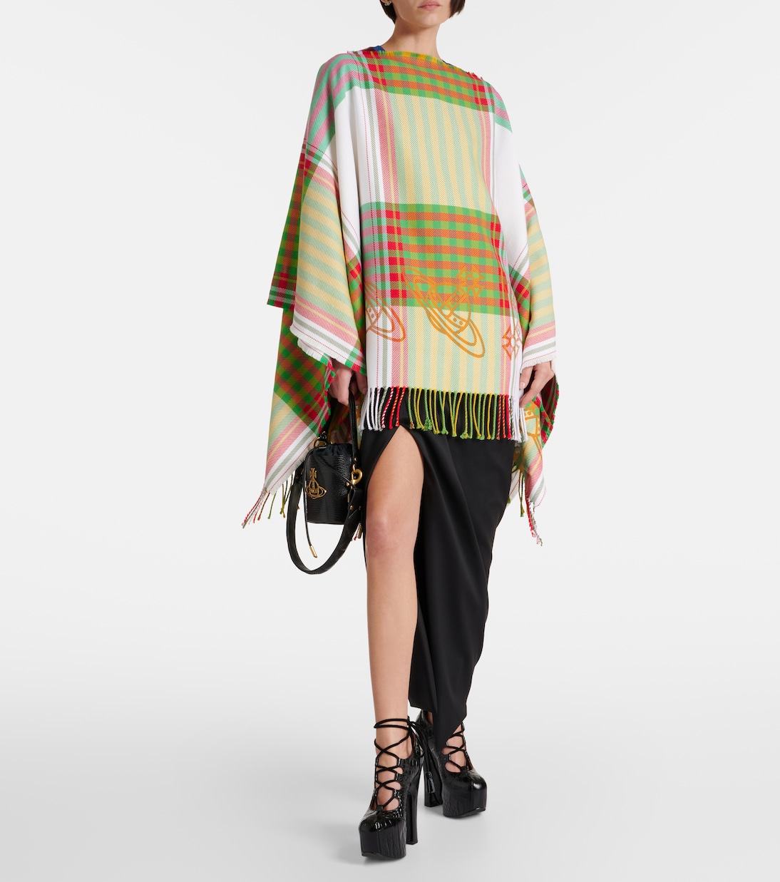 Poncho de lana y algodón con tartán | Vivienne Westwood