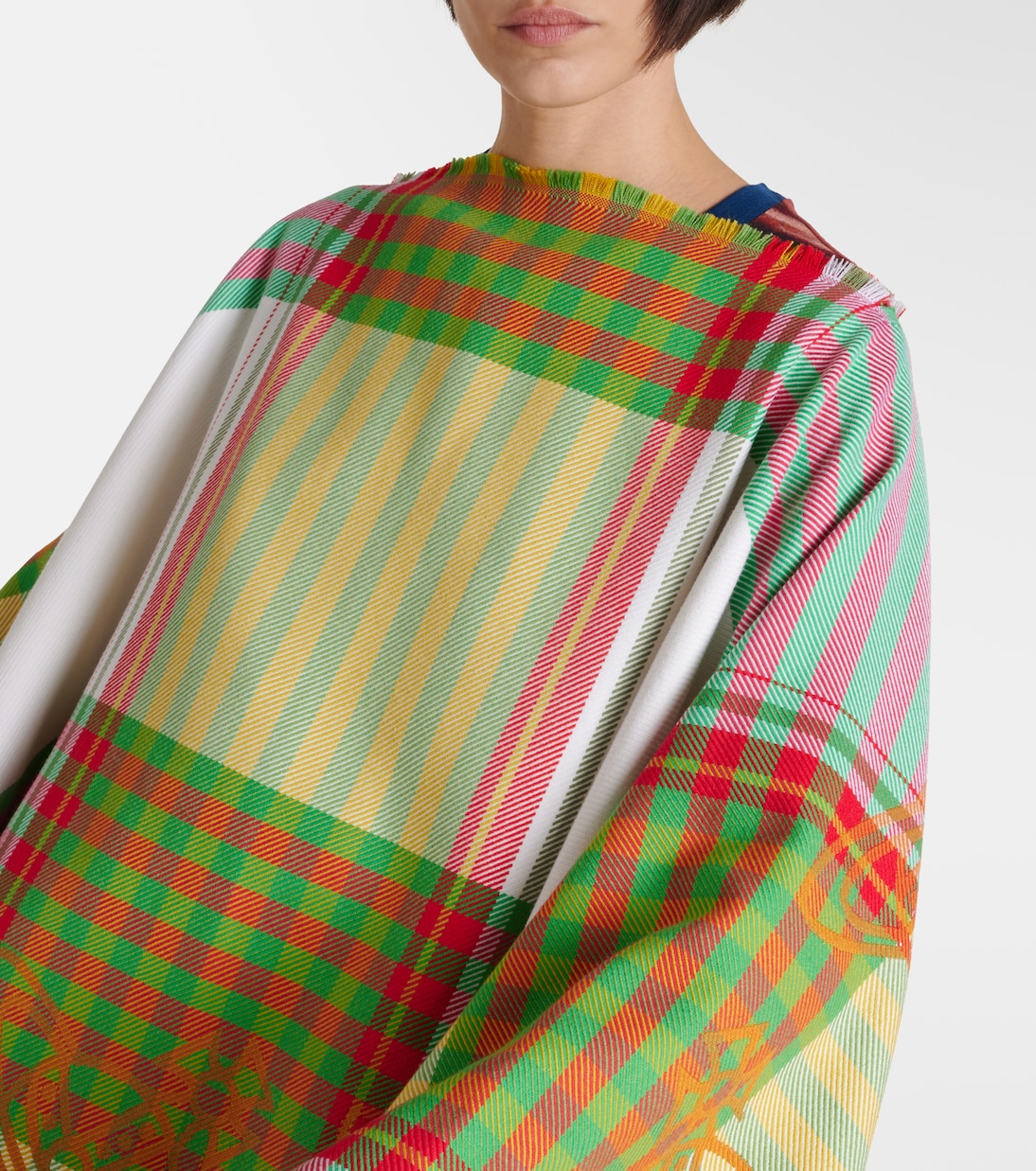 Poncho de lana y algodón con tartán | Vivienne Westwood