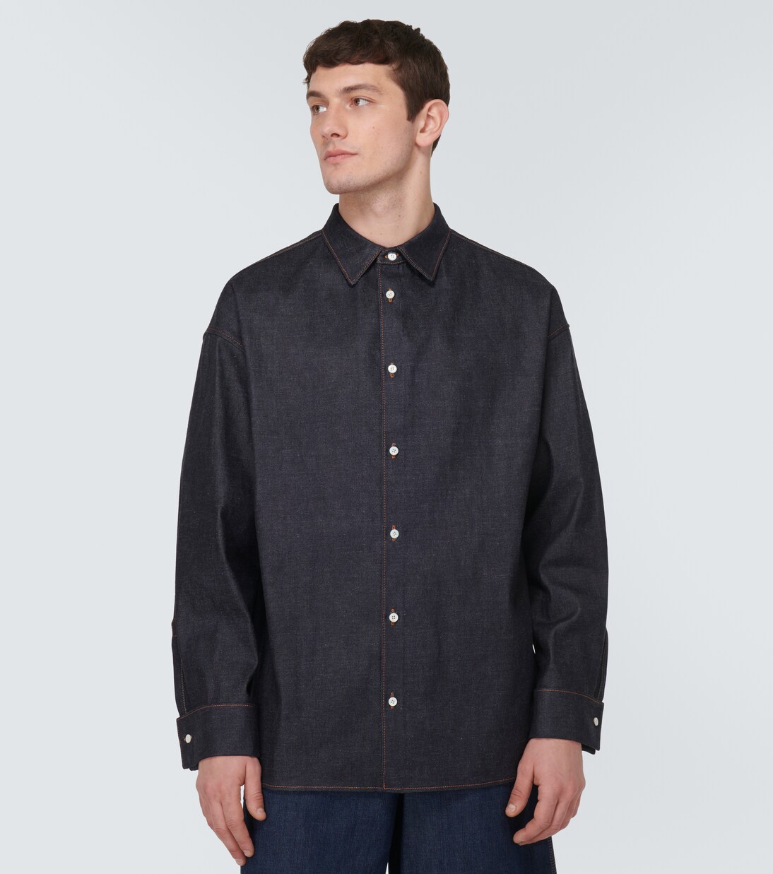 Camicia di jeans con logo | Prada