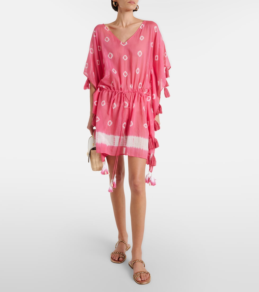 Caftano Sand Dollar in cotone tie-dye | Anna Kosturova