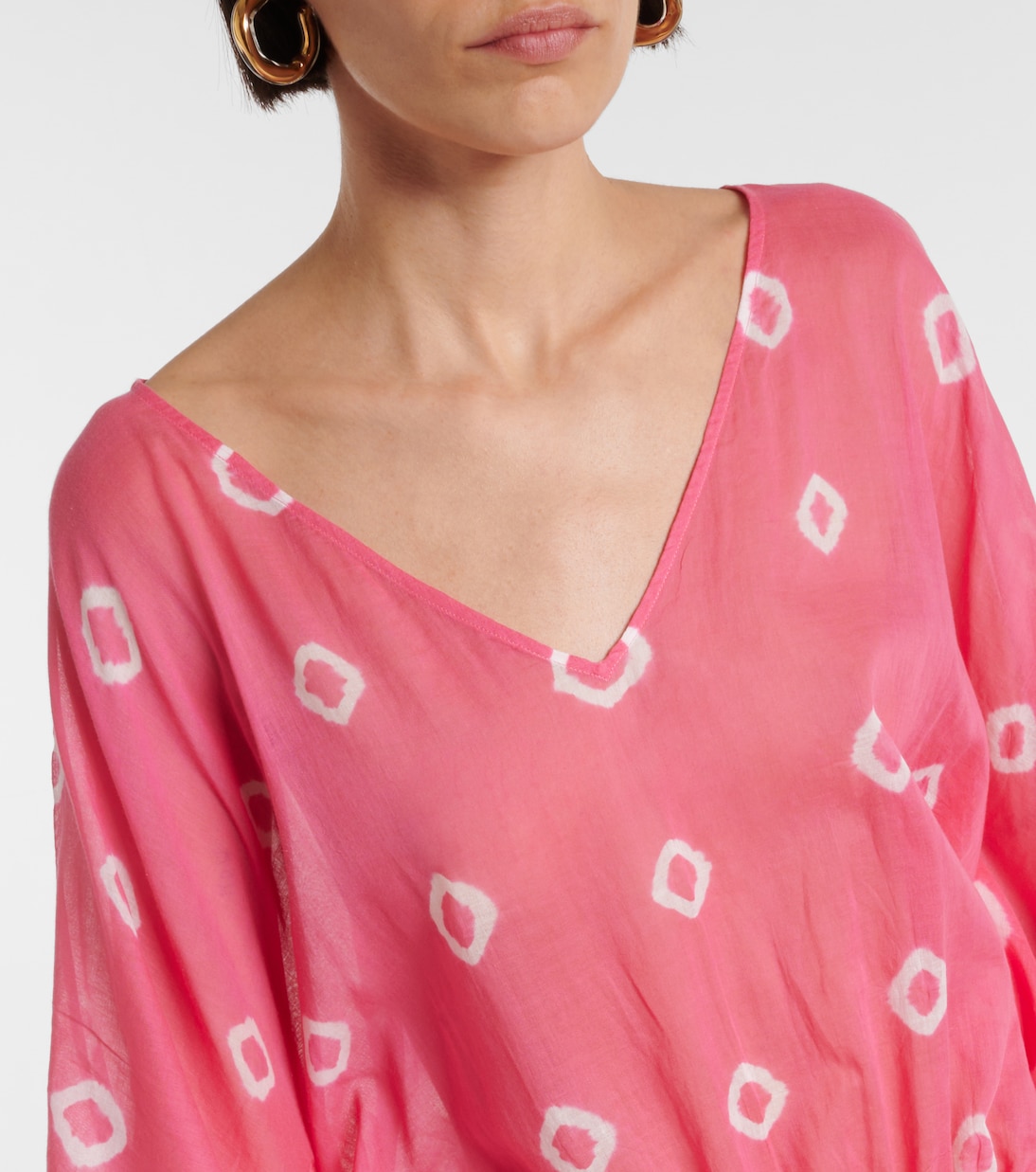 Caftano Sand Dollar in cotone tie-dye | Anna Kosturova
