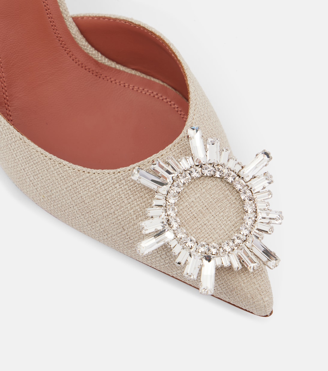 Escarpins Begum 95 en toile à ornements | Amina Muaddi