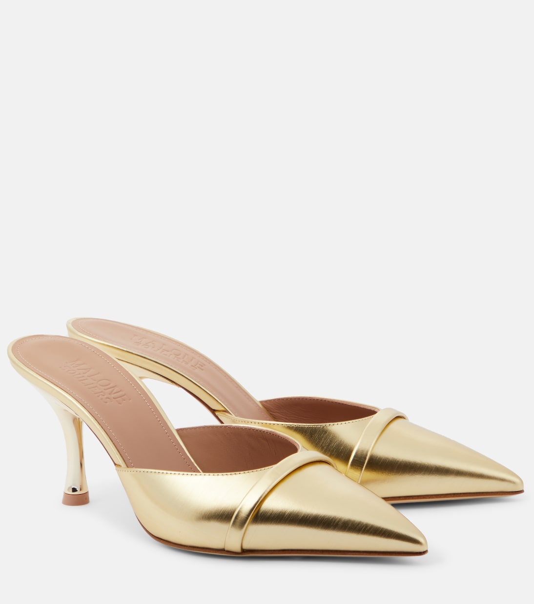 Mules Joella 70 en cuir métallisé | Malone Souliers