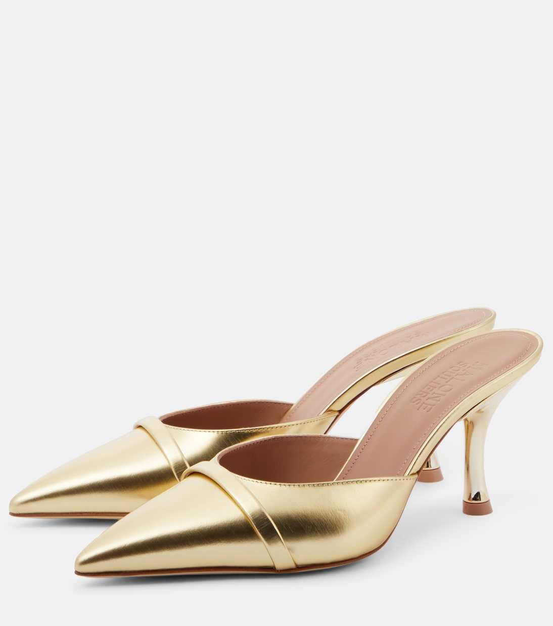 Mules Joella 70 en cuir métallisé | Malone Souliers