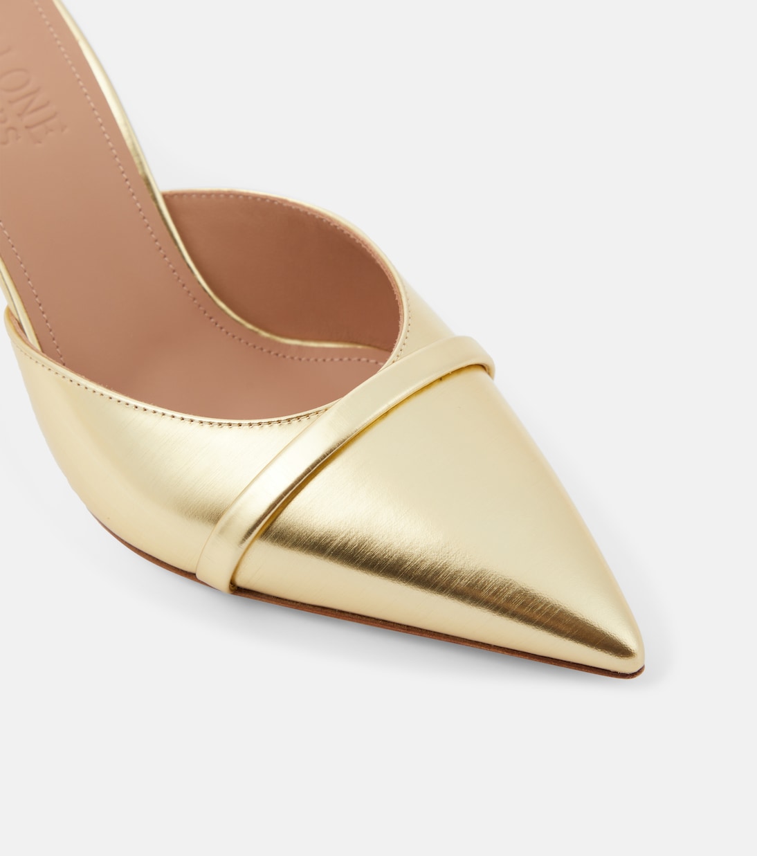 Mules Joella 70 en cuir métallisé | Malone Souliers