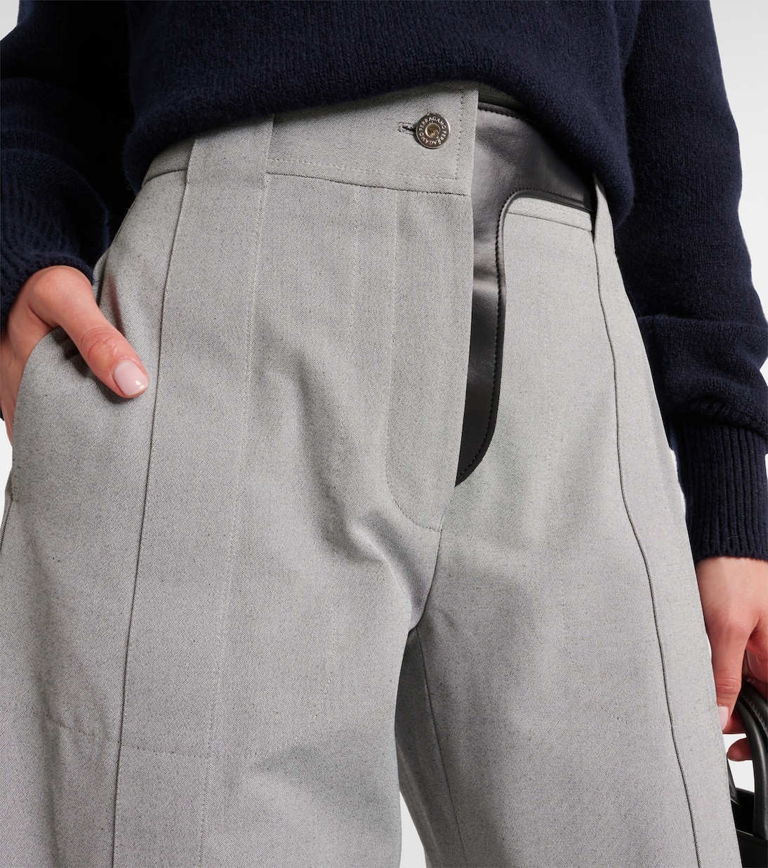 Gerade High-Rise-Hose | Ferragamo