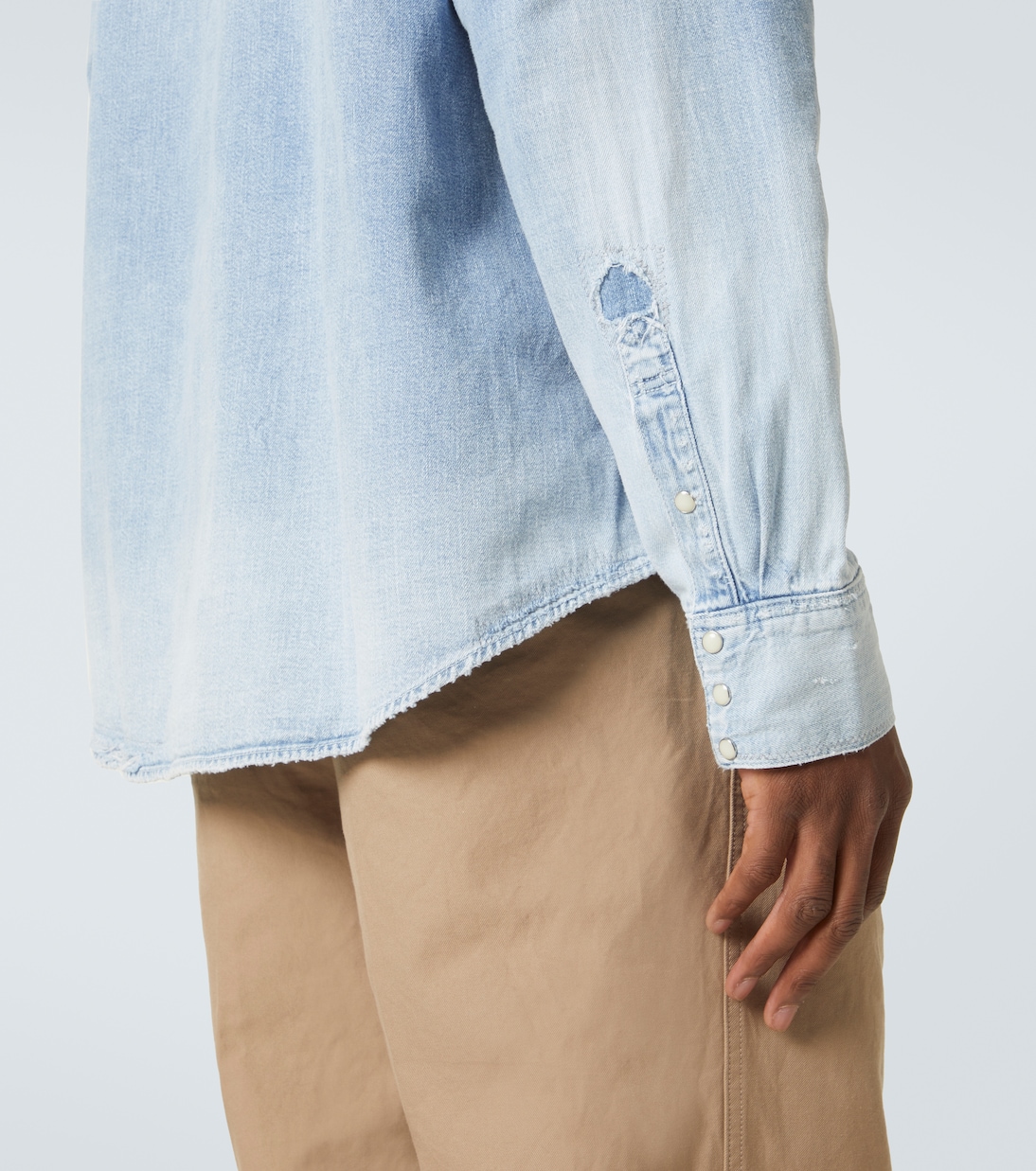 Camisa Social Sculpture de denim | Visvim