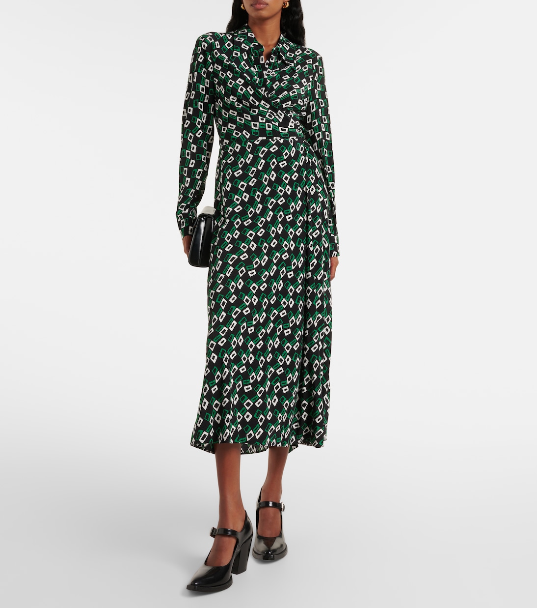 Tori printed crêpe wrap dress | Diane von Furstenberg
