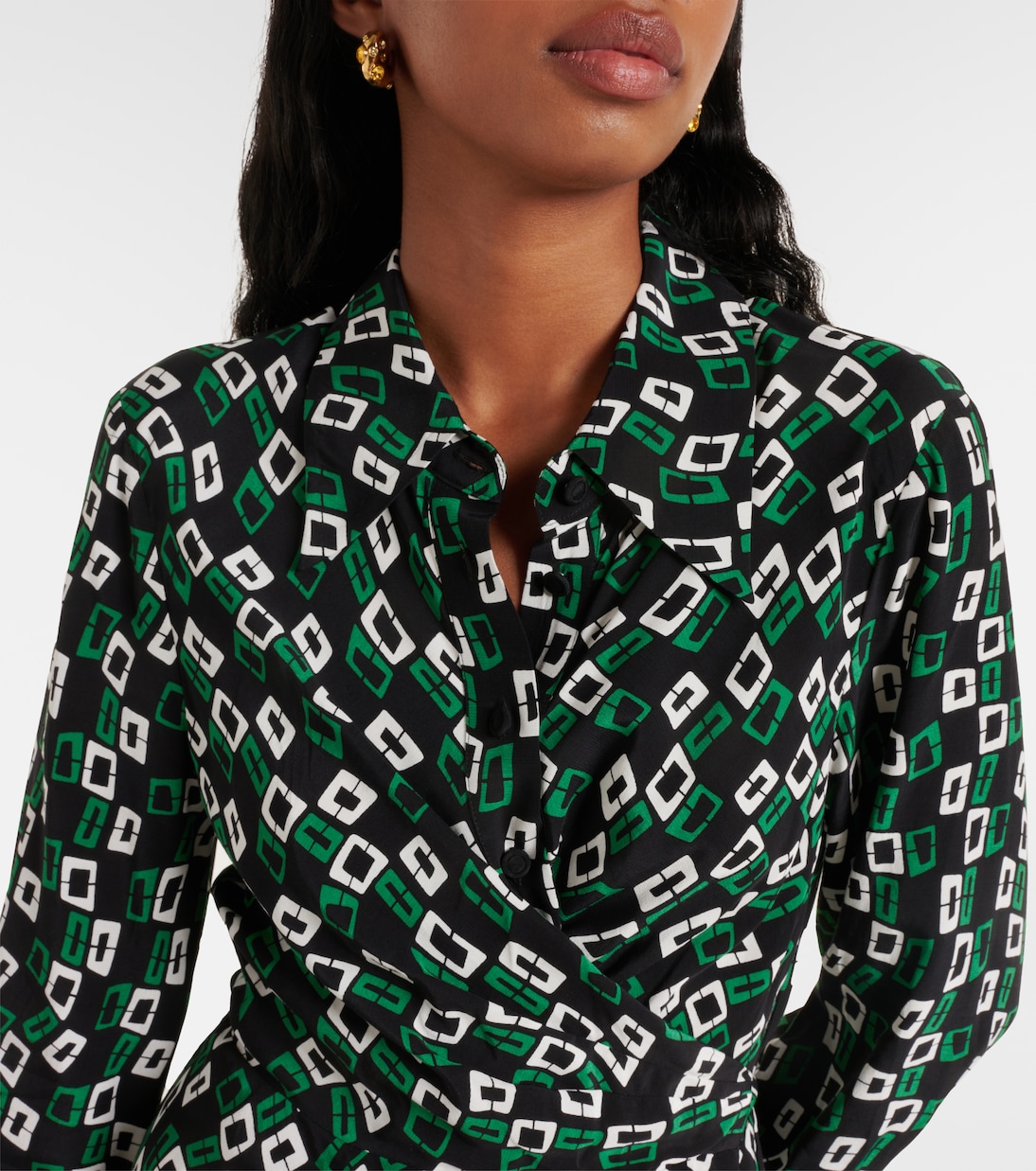 Tori printed crêpe wrap dress | Diane von Furstenberg