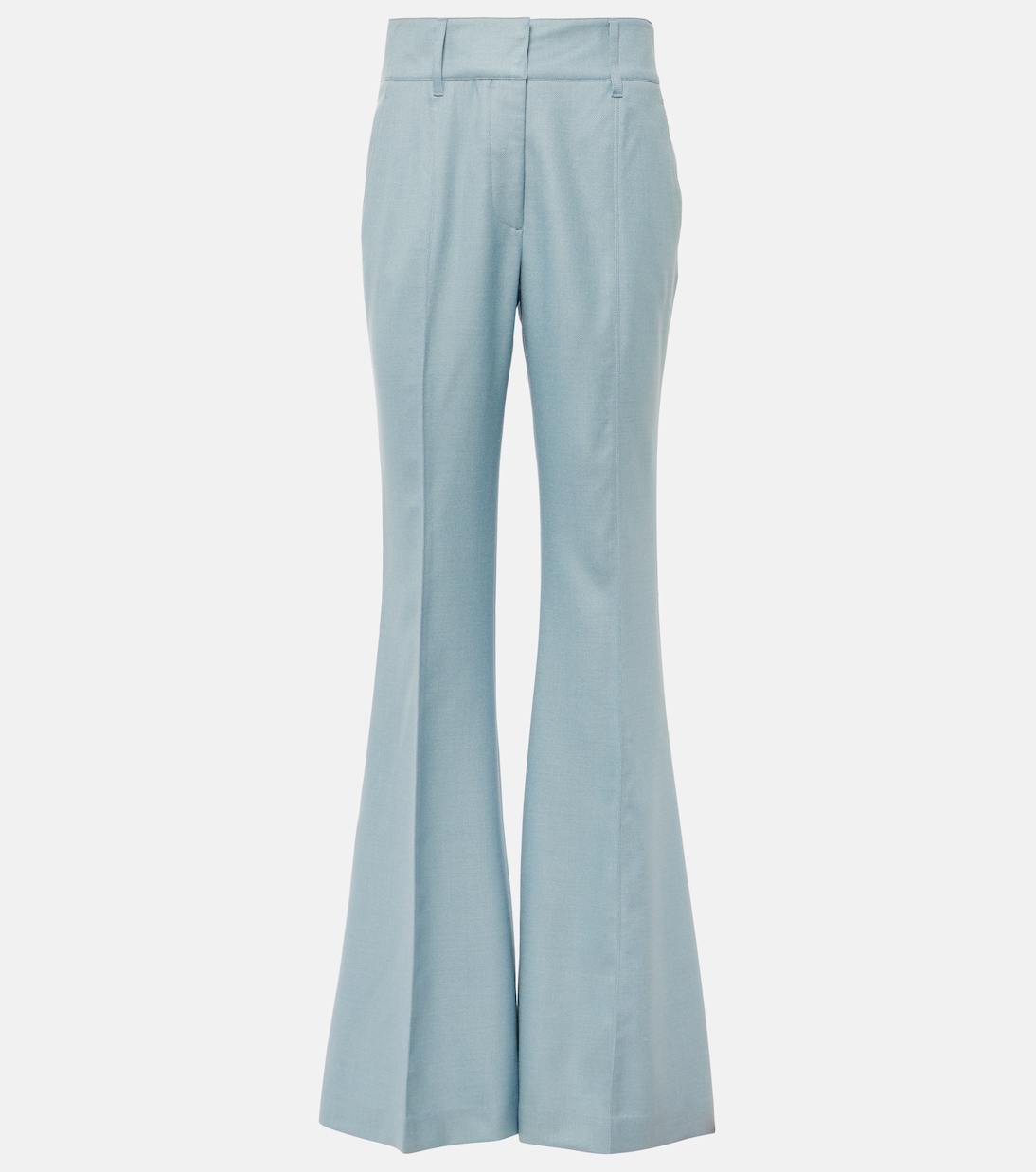 Pantaloni flared Rhein in seta e lana | Gabriela Hearst