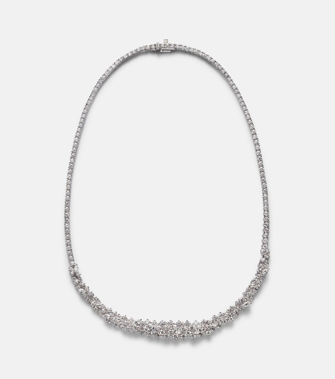 Choker Y-Couture en or blanc 18 ct et diamants | Yeprem