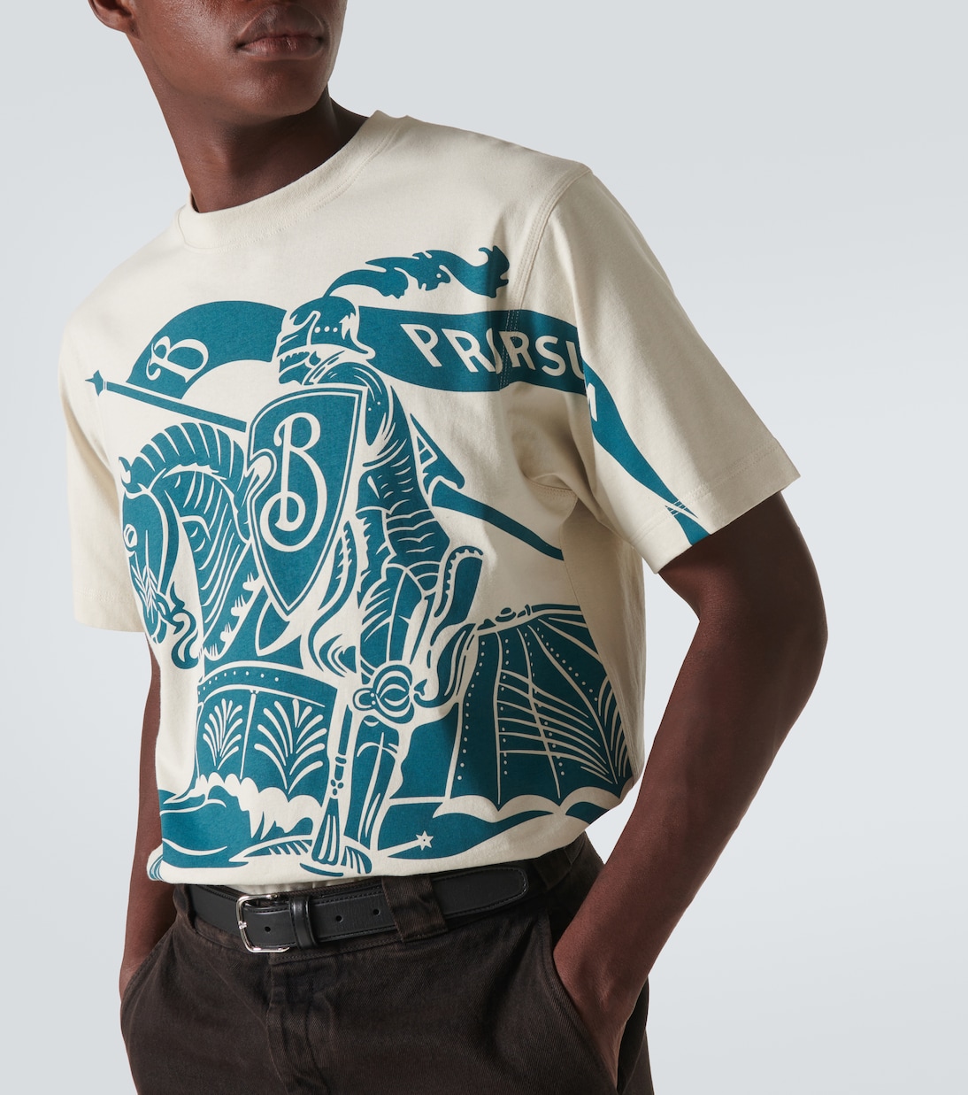 Camiseta de jersey de algodón estampada | Burberry