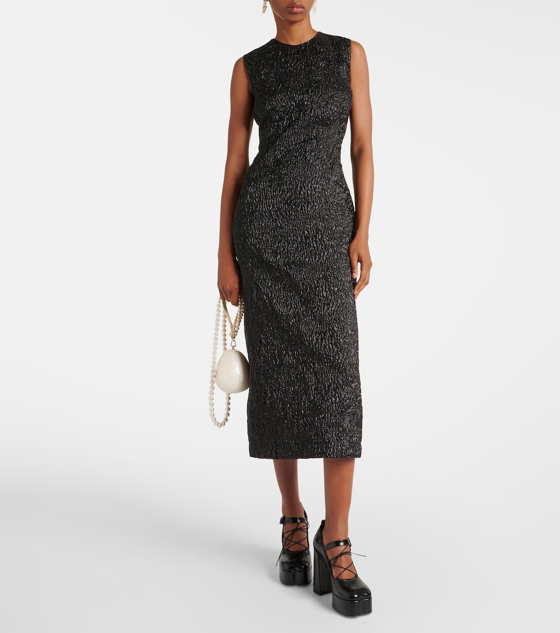 Abito midi in cloqué | Simone Rocha