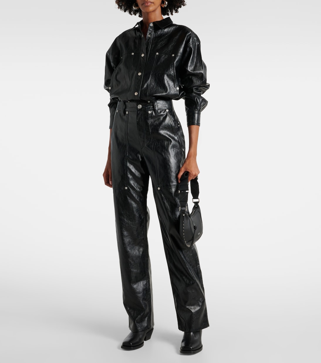 Gerade Hose Ariete aus Lederimitat | Marant Etoile