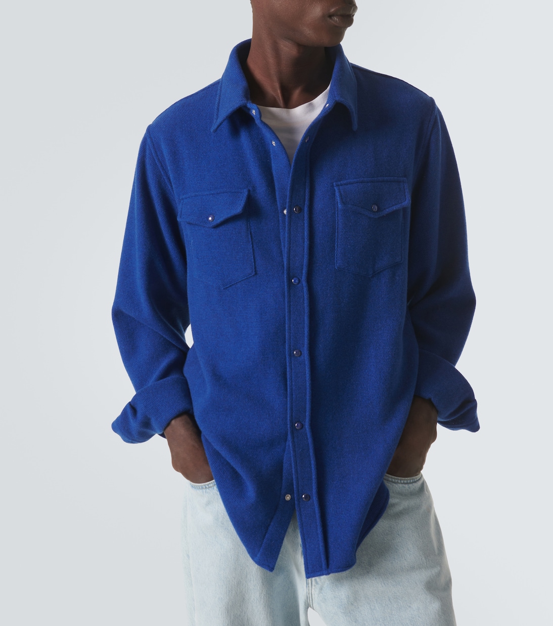 Hemdjacke aus Kaschmir | God's True Cashmere