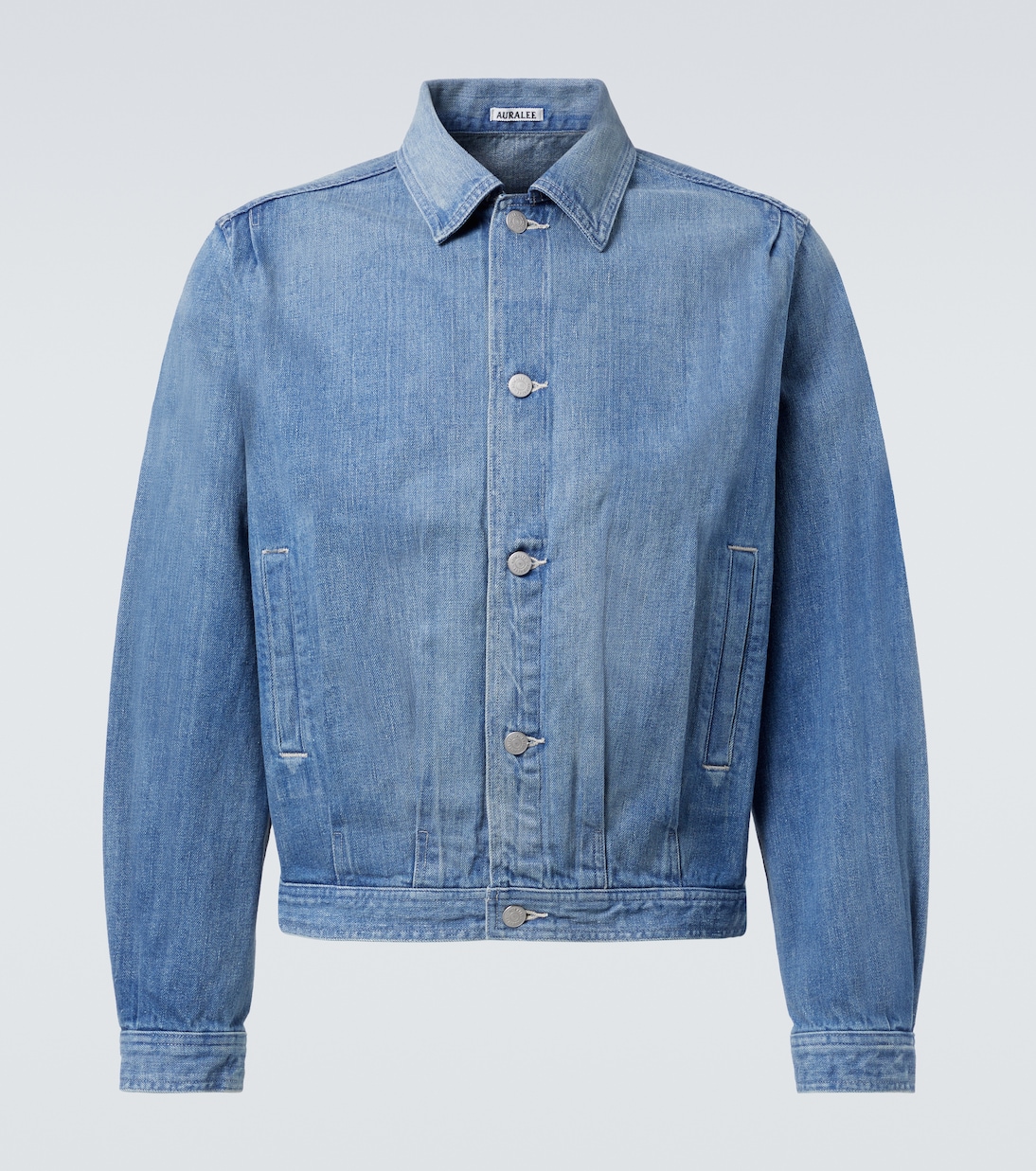 Chaqueta en denim con efecto desgastado | Auralee