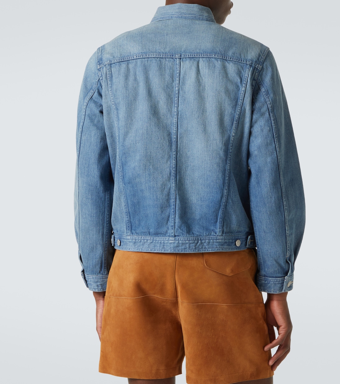 Chaqueta en denim con efecto desgastado | Auralee