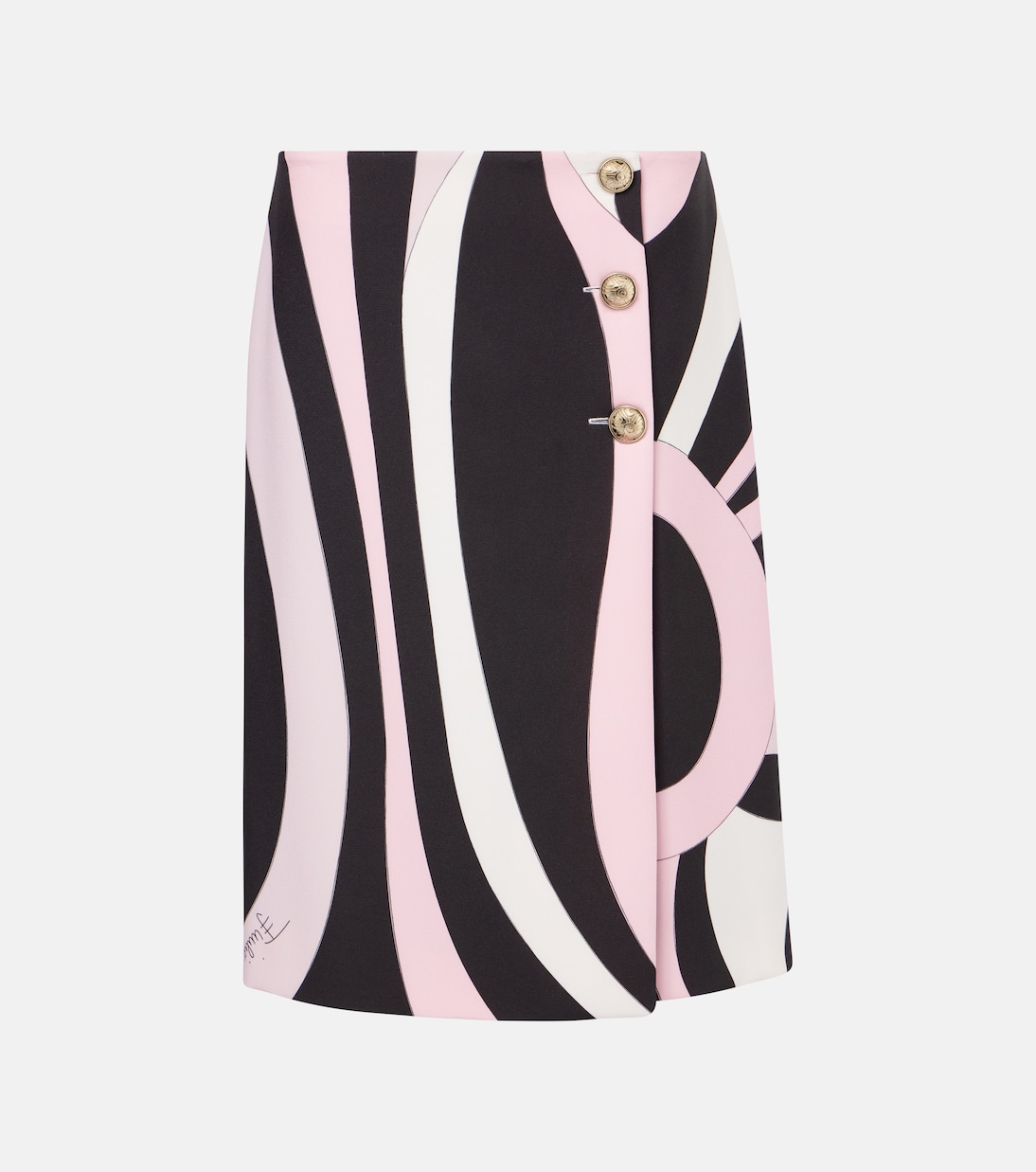Falda midi de cady estampada | Pucci