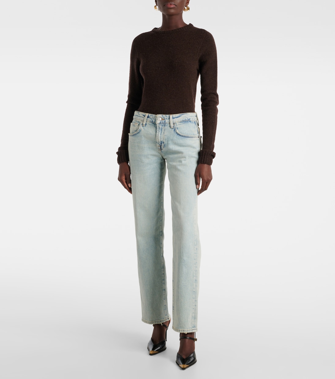 Jean droit à taille mi-haute | 7 For All Mankind
