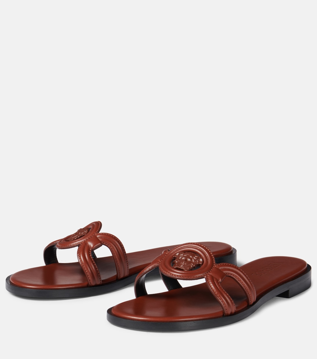 Scarpe Sandali in Pelle La Medusa '95 di VERSACE per Giovani Stilisti