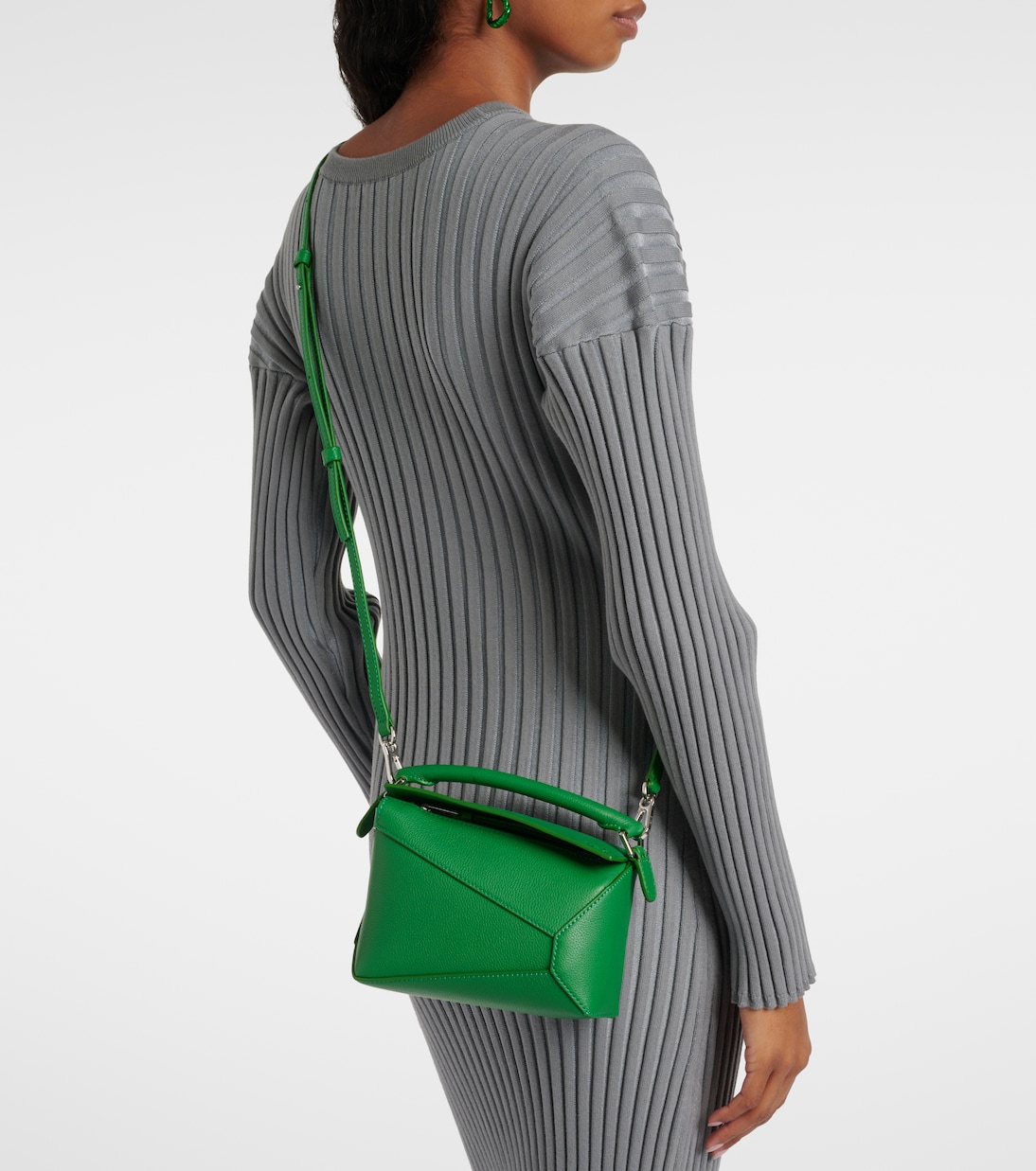 Borsa a spalla Puzzle Edge Mini in pelle | Loewe