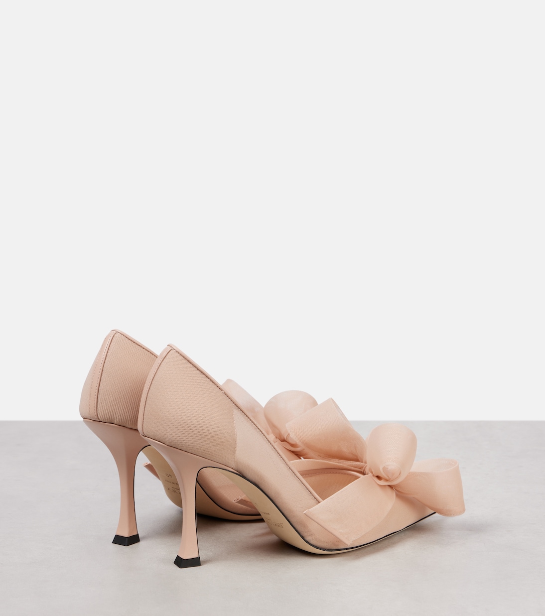 Escarpins Staz 90 en cuir et tulle | Jimmy Choo