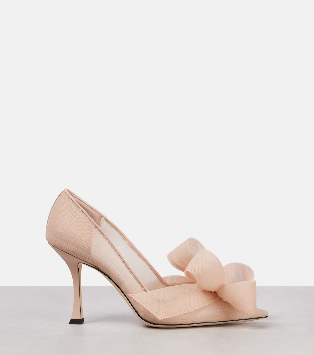Escarpins Staz 90 en cuir et tulle | Jimmy Choo