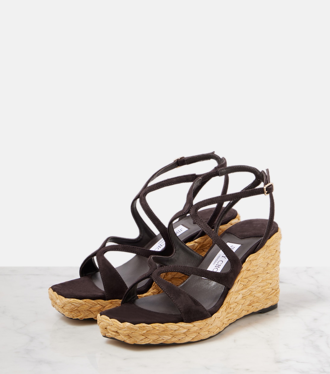 Sandales espadrilles Ayla 85 en daim | Jimmy Choo