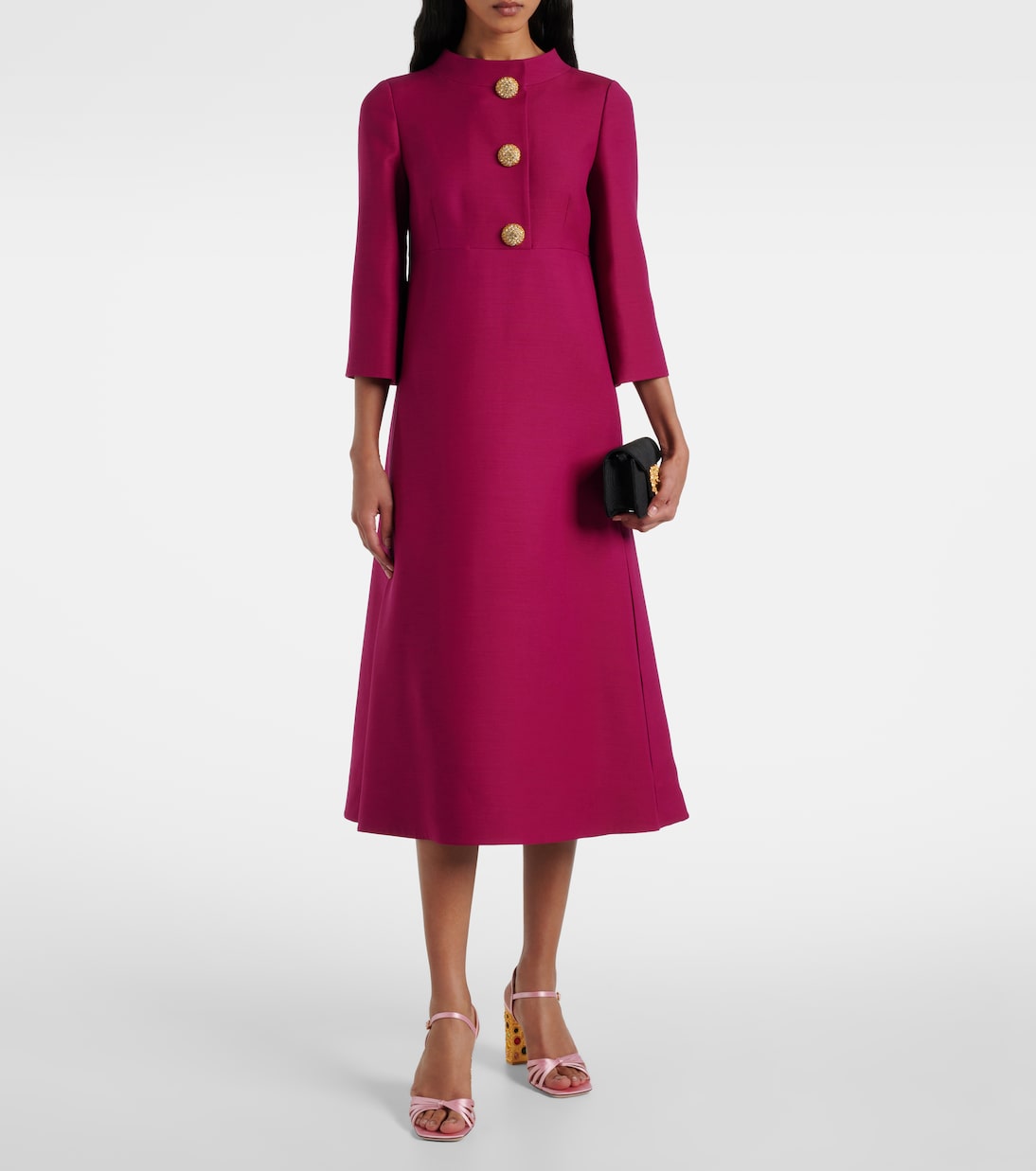 Abito midi in crêpe couture | Valentino