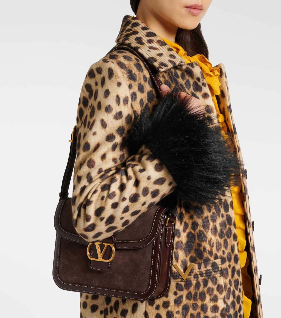 Sac 9to5 Medium en daim | Valentino Garavani