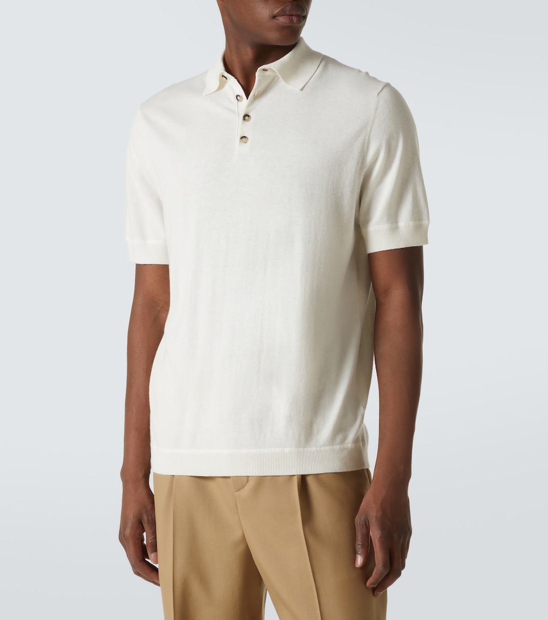 Polo in cotone, seta e cashmere | Allude