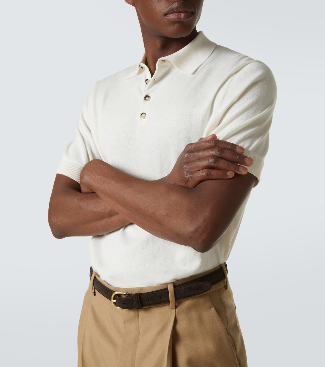 Polo in cotone, seta e cashmere | Allude