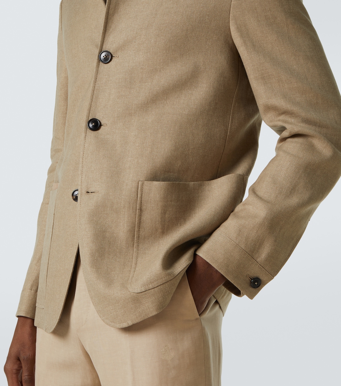 Il Conte linen and wool jacket | Zegna
