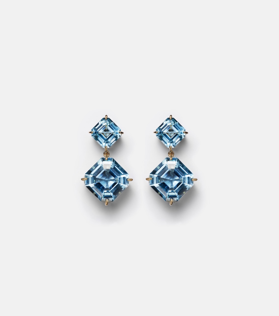 Boucles d'oreilles en or 14 ct et topazes | Mateo