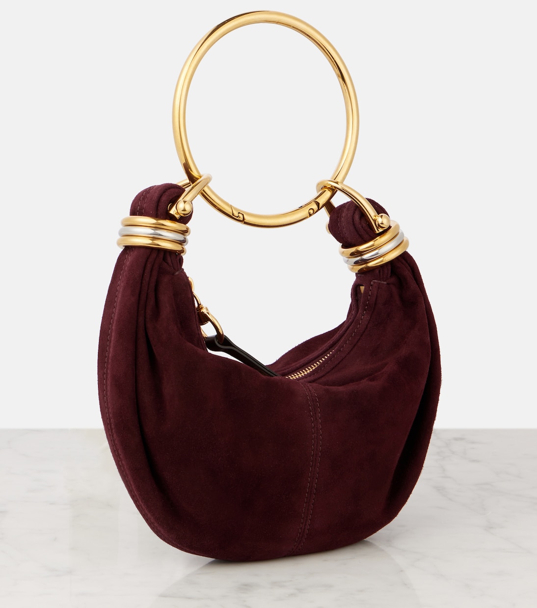 Sac Bracelet Mini en daim | Chloé