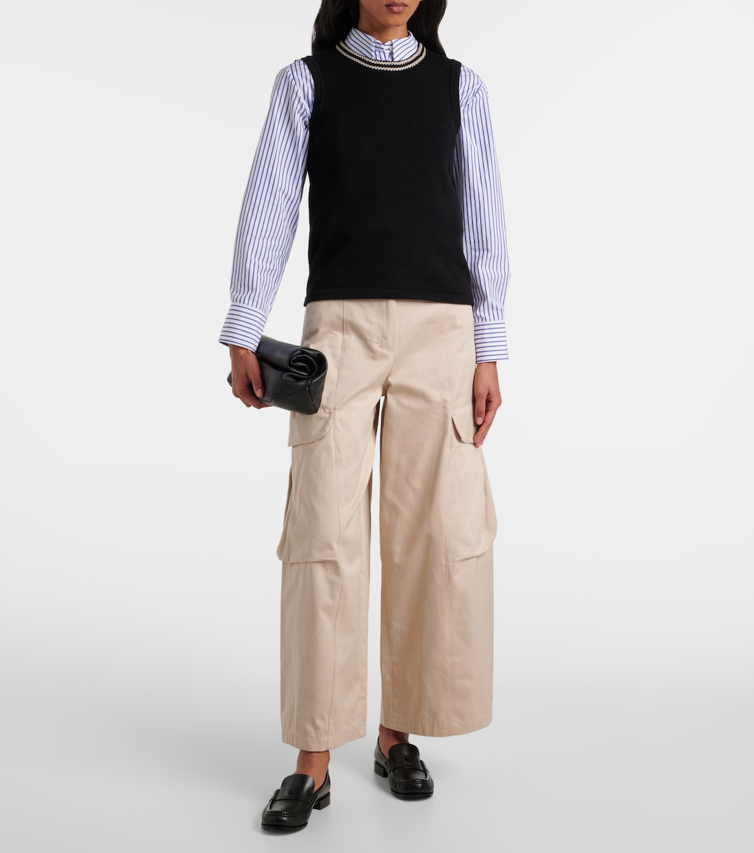 Pantaloni cargo in gabardine di cotone | 'S Max Mara
